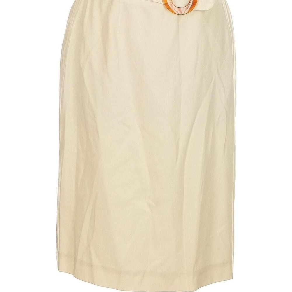 Valentino Women's Cream and White Skirt